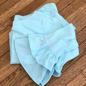 Lilly Pulitzer baby blue Ruffle sleeve top size 8-10